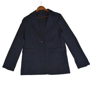 UNIQLO Black Blazer Women’s S Linen Blend Classic